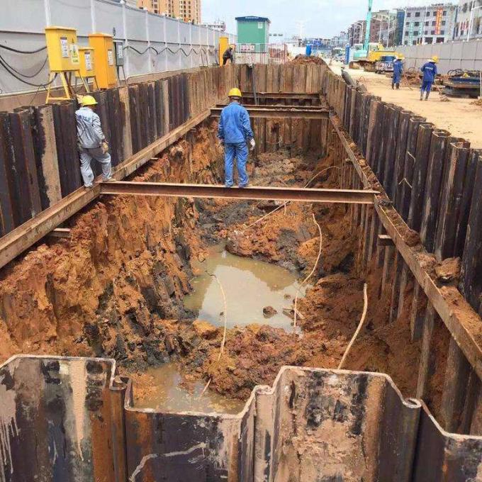 Strati di collegamento della palancola d'acciaio, tipo di Z, tipo di U, palancola d'acciaio laminata a caldo della palancola della norma europea En10249 S355jr S355j0 S355j2h